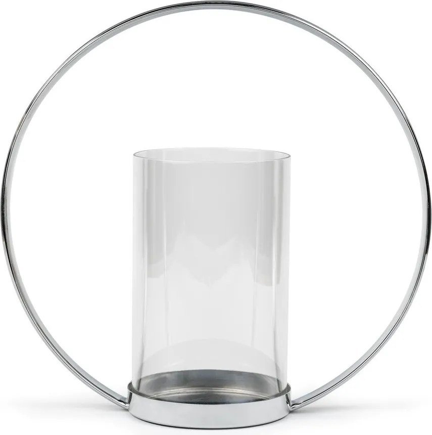 Sfeșnic pentru lumânări pastilă din metal Elana – Zilverstad