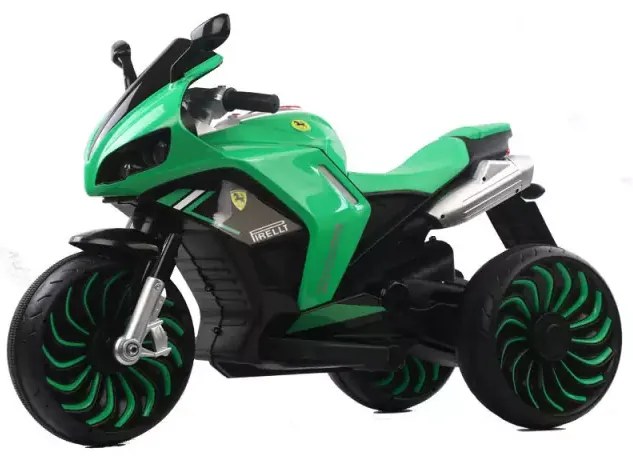 Motocicleta electrica pentru copii,muzica,lumini,Verde