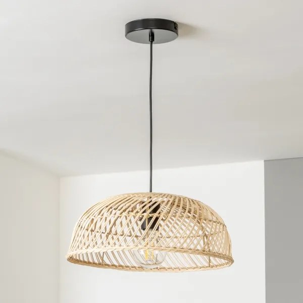 Brilagi - Lustră LED pe cablu CERIA BOHO 1xE27/40W/230V Ø 60 cm, din ratan