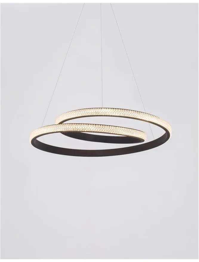 Lustra LED dimabila design elegant GRANIA negru