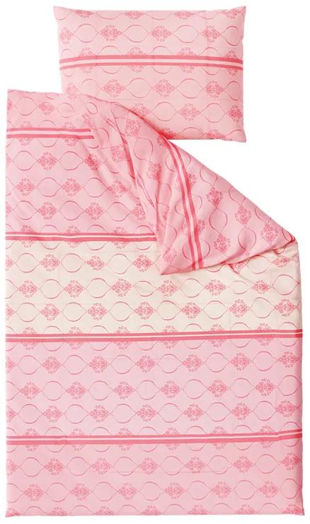 Lenjerie de pat din bumbac roz ALCUDIA Dimensiune lenjerie de pat: 70 x 90 cm | 140 x 200 cm