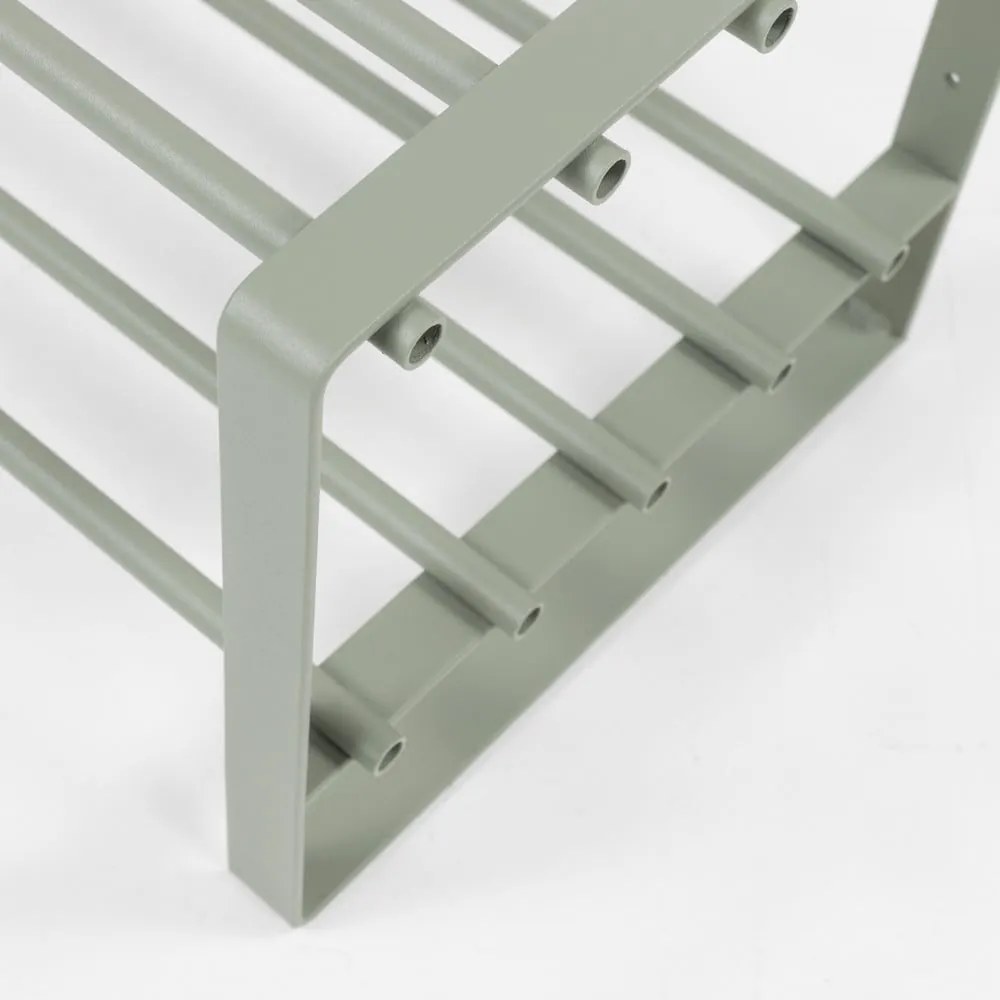 Pantofar verde prăfuit din metal 70x29x27 cm Rex – Spinder Design