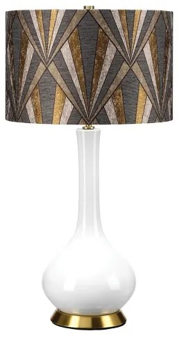 Lampă de masă Elstead MILO-AB-TL-VOGPB MILO 1xE27/60W/230V gri/auriu