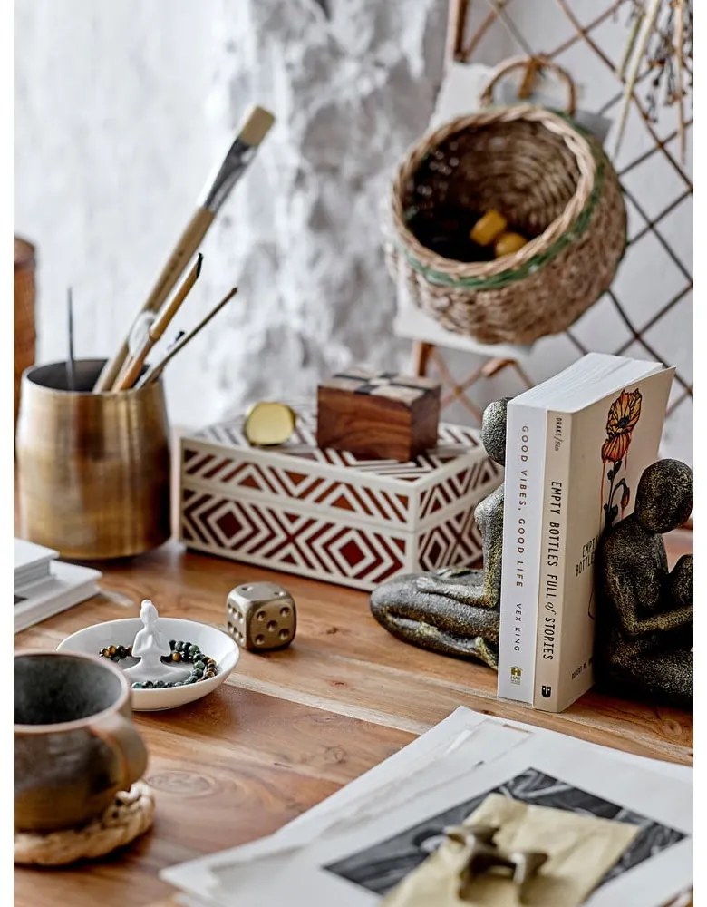 Cutie de depozitare maro din lemn decorativă 6,5x4,5x4 cm Cemile – Bloomingville