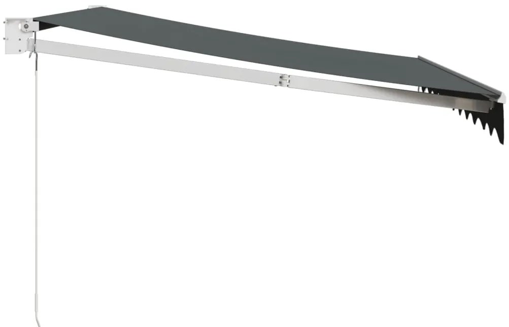 Copertina retractabila, antracit, 3,5x2,5 m, textil si aluminiu