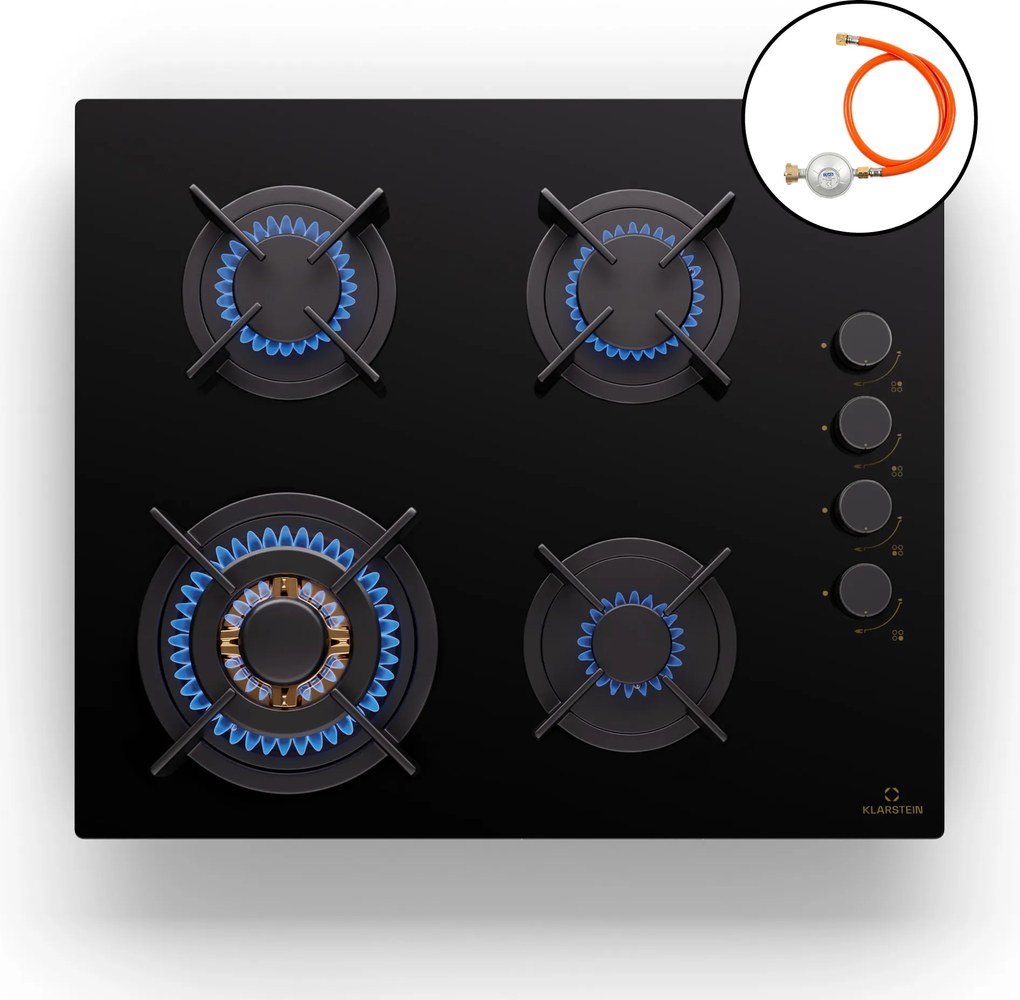 Klarstein Firetale, plită cu gaz, 4 arzătoare