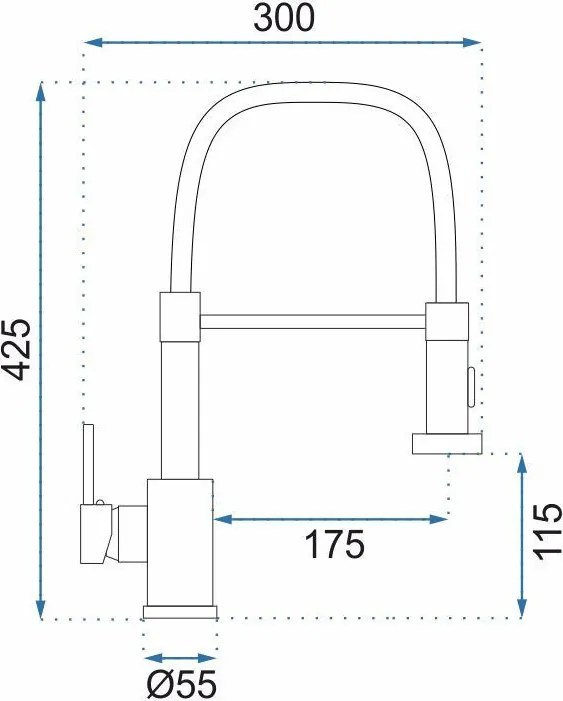Baterie de bucătărie REA Colin Titan