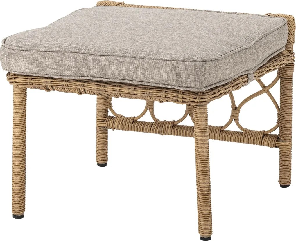 Set fotoliu și taburet din polirattan, L66×H82×W72 cm, „Belluce"
