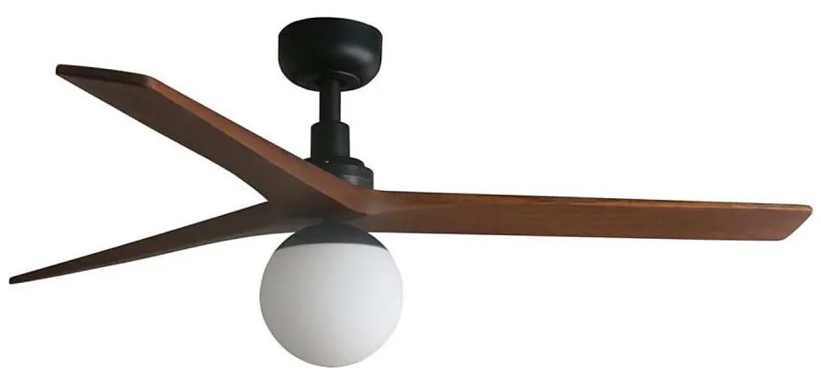 FARO 34277WT-11L - Ventilator KLIM M 1xE27/15W/230V nuc/ negru Ø125 cm WT+DO