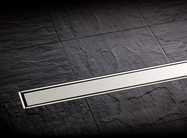 Set rigola de dus cu capac inox, Kessel Linearis Compact, 75cm, Multistop, faiantabil, 45600.63FM