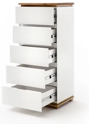 Comodă ARVI albă/stejar