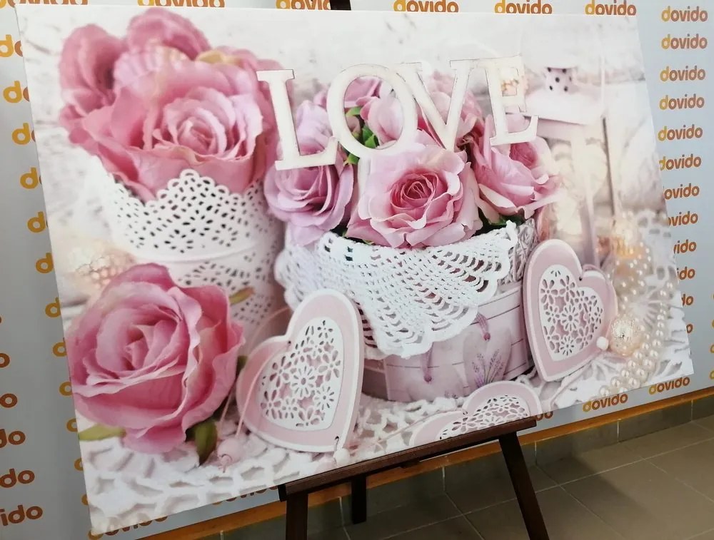 Tablou decor romantic în stilul vintage