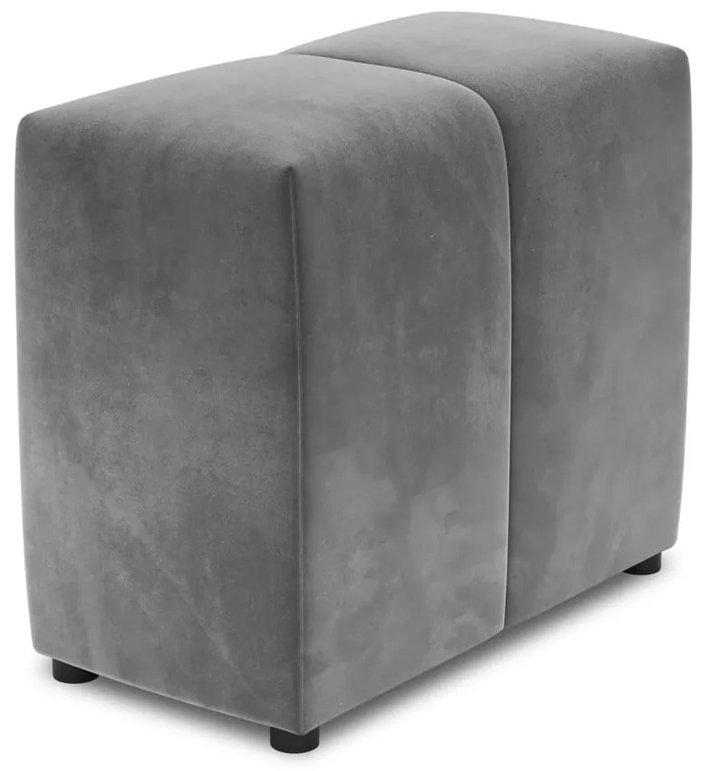 Spătar pentru canapea modulară gri cu tapițerie din catifea Rome Velvet - Cosmopolitan Design