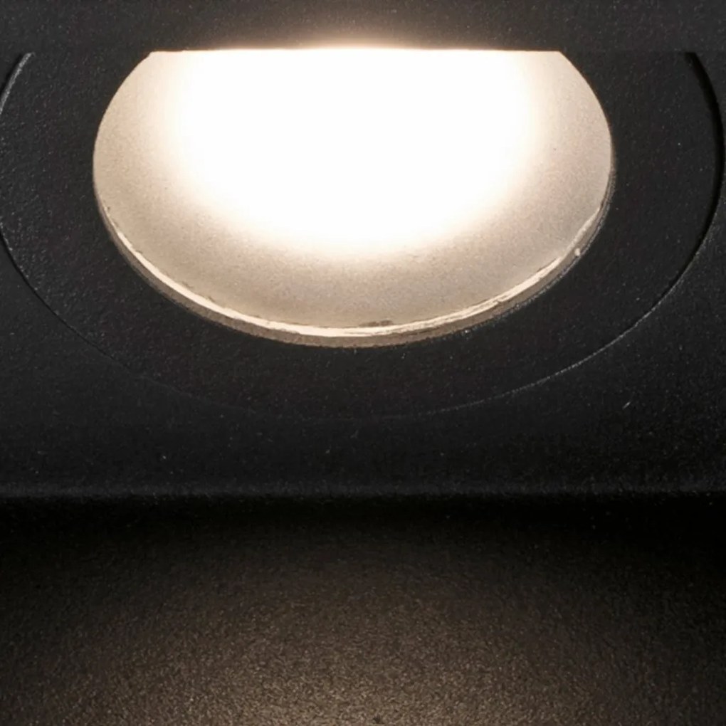 Rama Spot incastrabil tavan baie IP44 HYDE SQ 2L negru