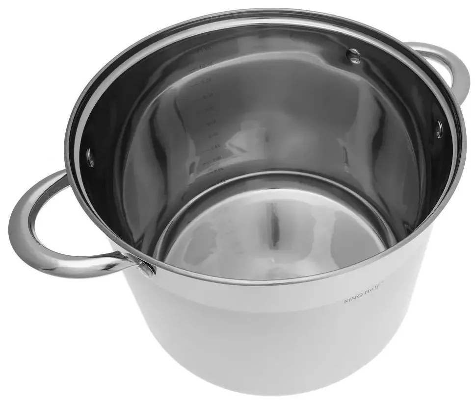 Set oale din inox cu capace 26/28/30 CM, 11.1 / 13.5 / 16.2 L Kinghoff KH4312