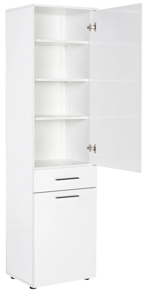 Dulap cu rafturi Adralona (alb). 1108581