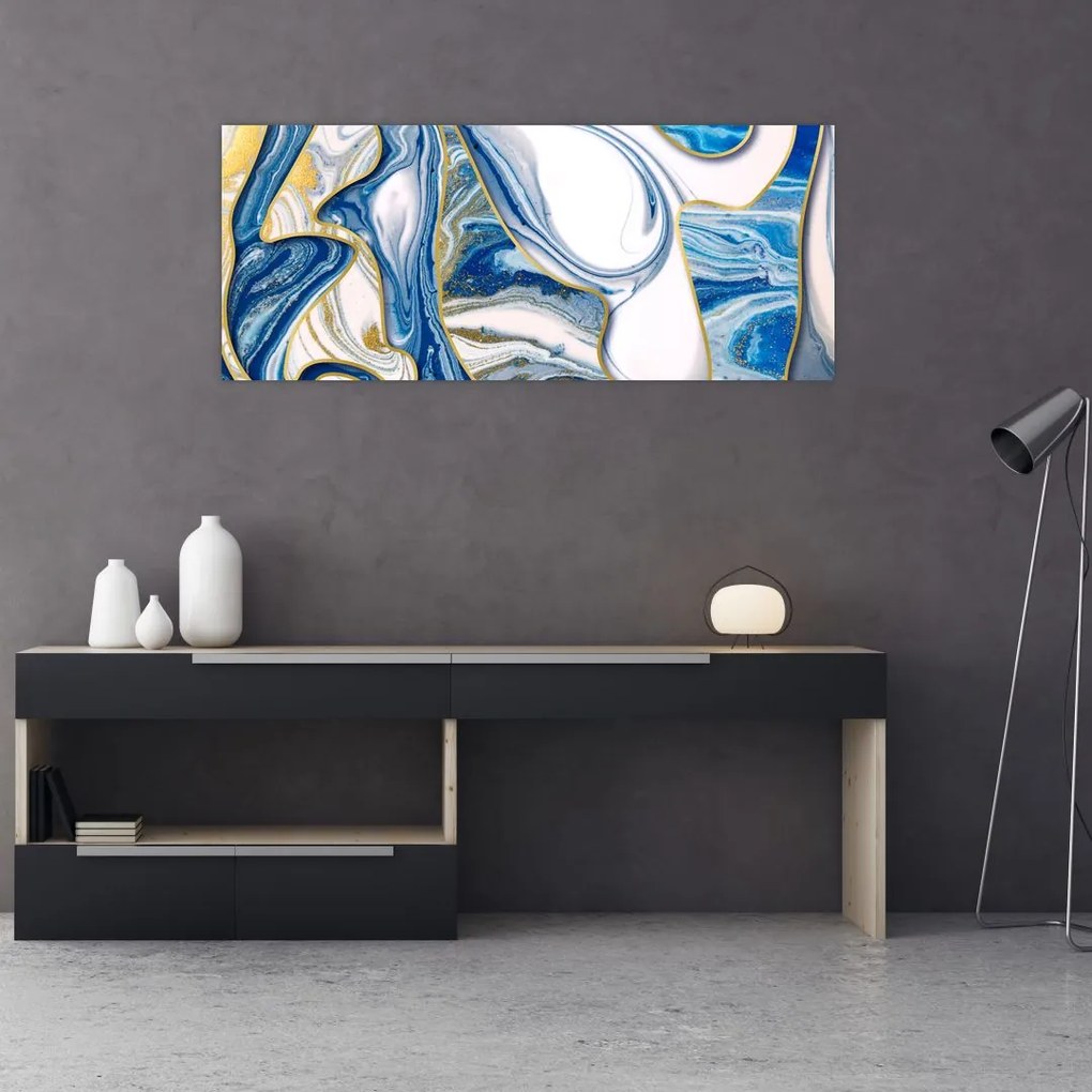 Tablou - Valuri de marmură (120x50 cm)