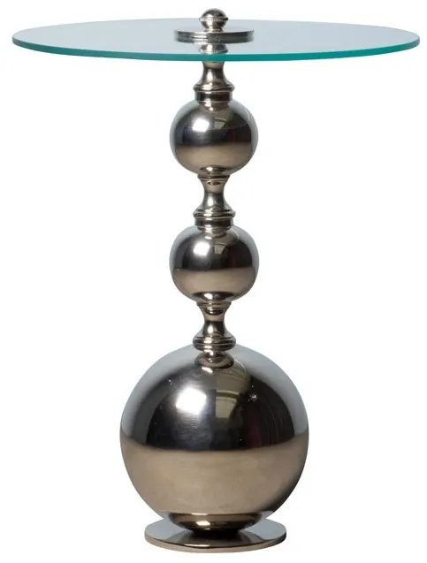 Masuta laterala, din sticla si aluminiu, Atome