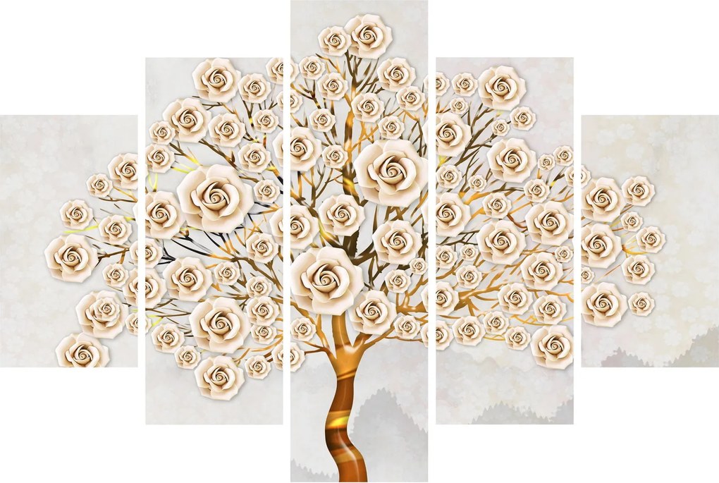 Tablou cu copac cu flori (150x105 cm)