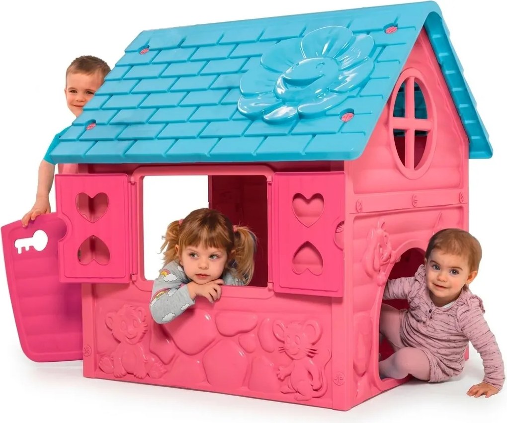 Casuta copii Roz 106x98x90 cm