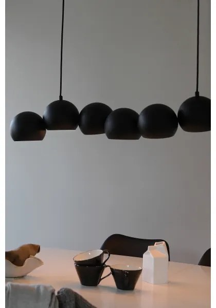 Lustră pe cablu Markslöjd 108860 CUPOLO 7xE14/40W/230V negru