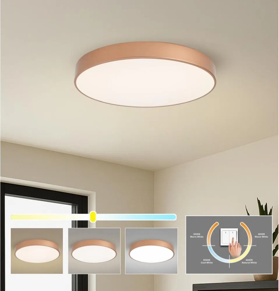 BRILAGI - Plafonieră LED POOL LED/60W/230V 3000/4000/6000K Ø 60 cm finisaj cupru