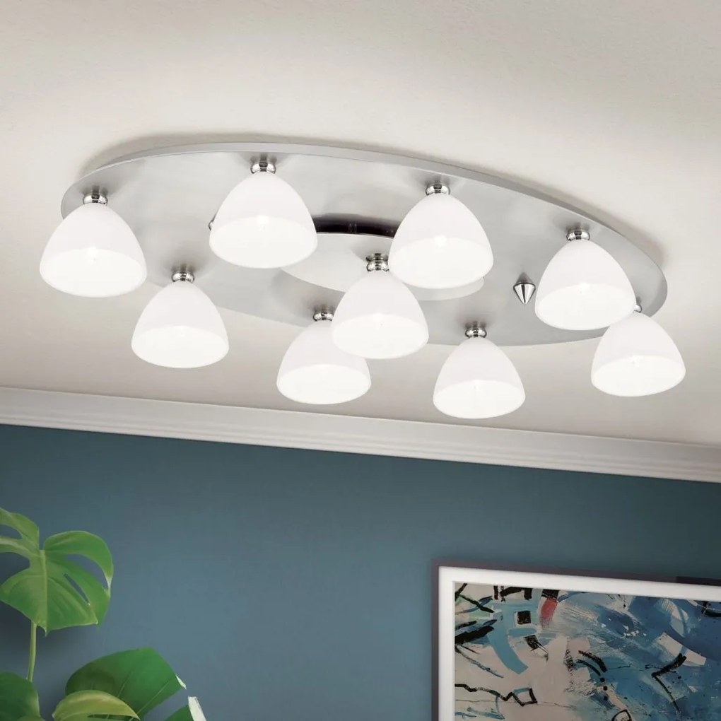 Plafoniera design modern OPALDESIGN 9L, satin