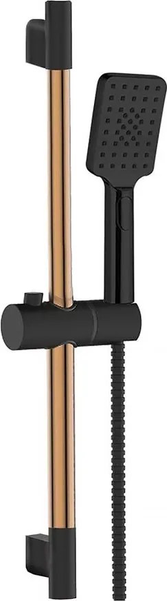 Set de dus cu bara Invena Midnight cu 3 functii negru - rose gold