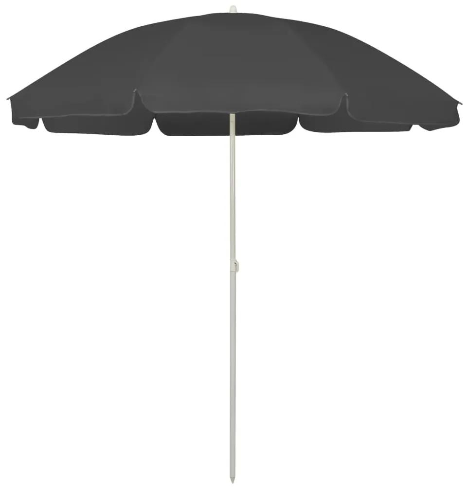 Umbrela de plaja, antracit, 240 cm Antracit, 240 cm