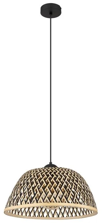 Pendul design industrial Colly negru, natur