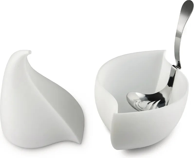 Set pentru servire mozarella Nunziatella, alb - Alessi