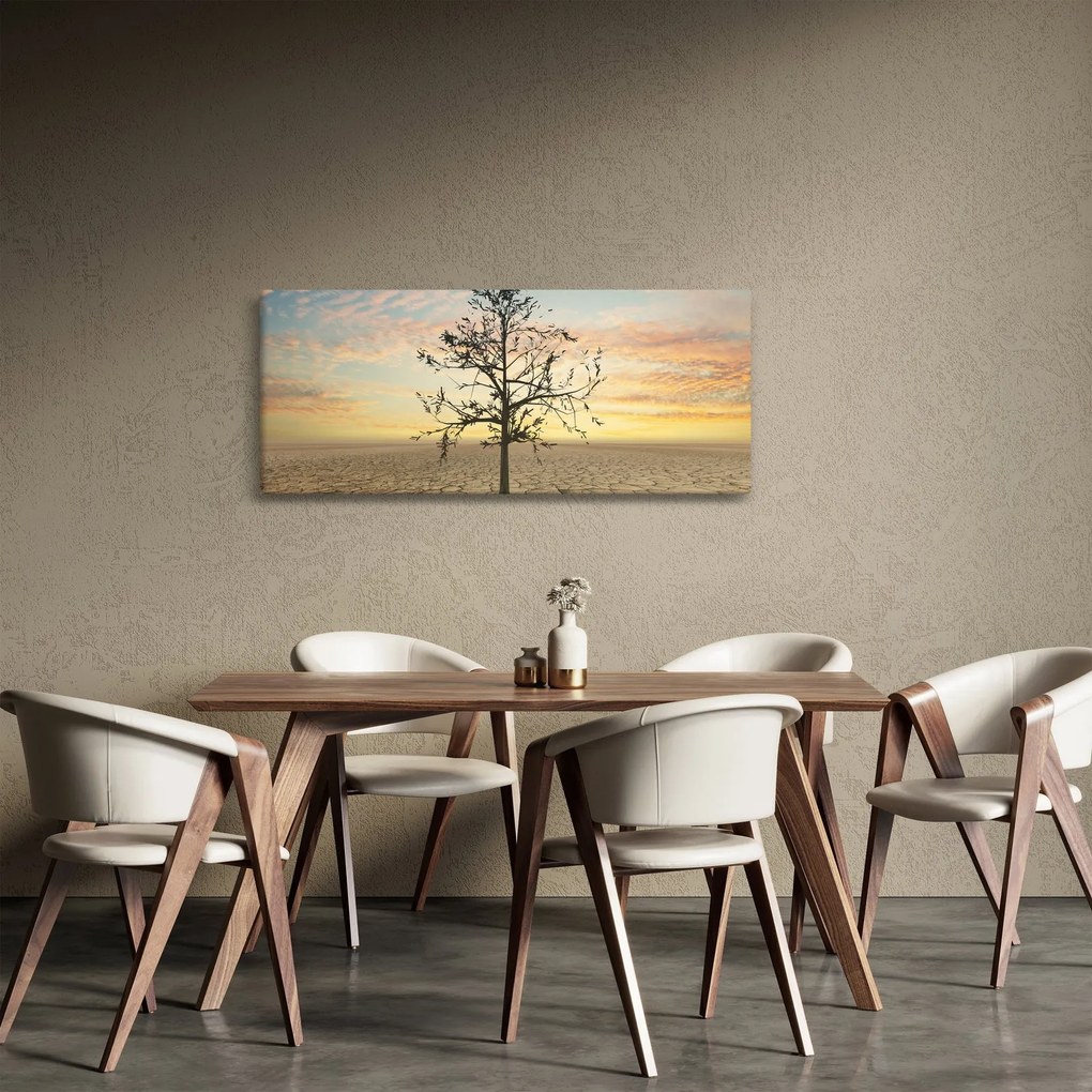 Tablou - Copac în deșert (120x50 cm)
