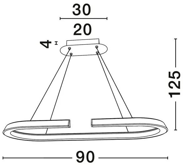 Lustra LED suspendata design circular ELMO