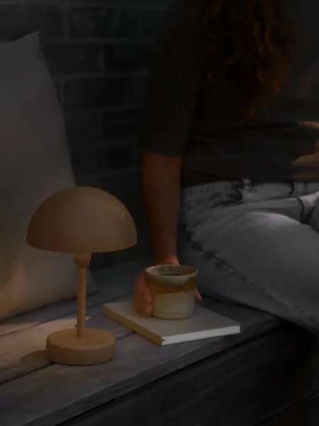 Nordlux - Lampă de masă LED reîncărcabilă, dimerizabilă pentru exterior ELLEN LED/2,8W/3,7V IP44 maro