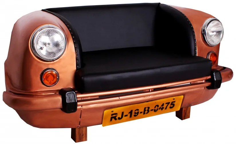 Canapea THIS&amp;THAT, fata auto reciclata, bronz