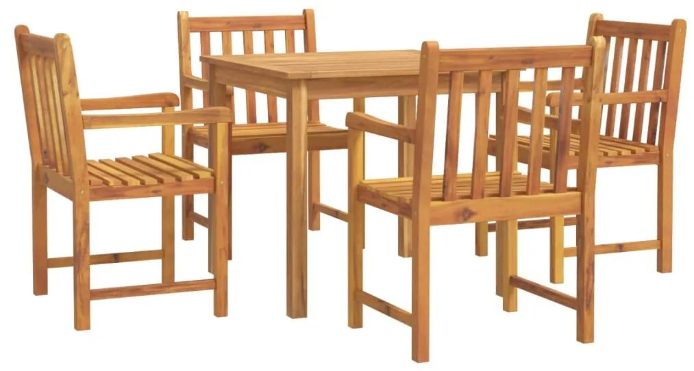 3206276 vidaXL Set mobilier de grădină, 5 piese, lemn masiv de acacia