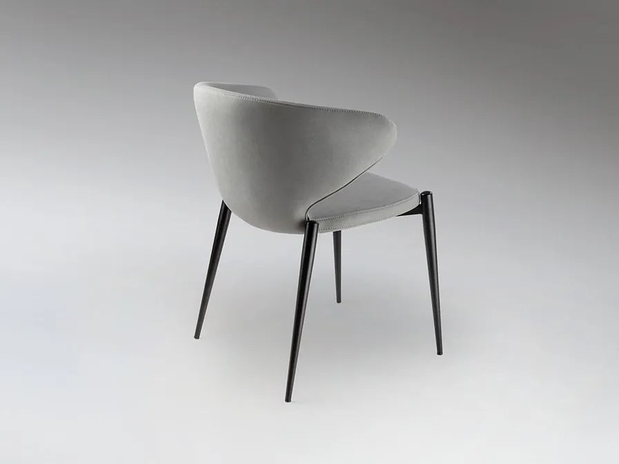 Scaun dining design elegant Alize gri