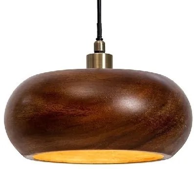 Lustra din lemn de salcam ALVA 25cm