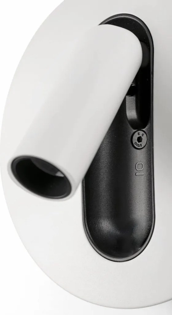 Aplica cu reader LED directionabil stil minimalist TIMIT alb