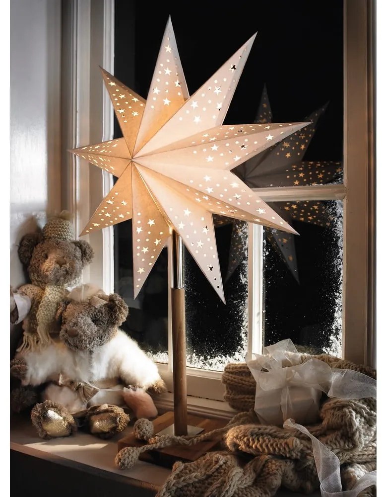 Decorațiune luminoasă de Crăciun albă Solvalla – Markslöjd