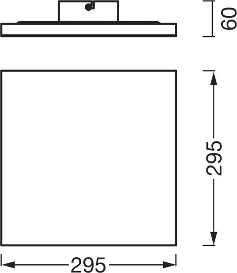 Osram - Panou LED PLANON montat pe suprafață LED/20W/230V 3000K 30x30 cm alb