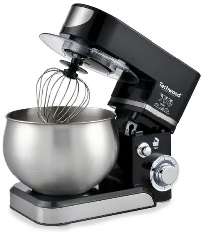 Mixer planetar Techwood TRO-1066, 1000W, 5L, bol inox, 6 viteze + pulse
