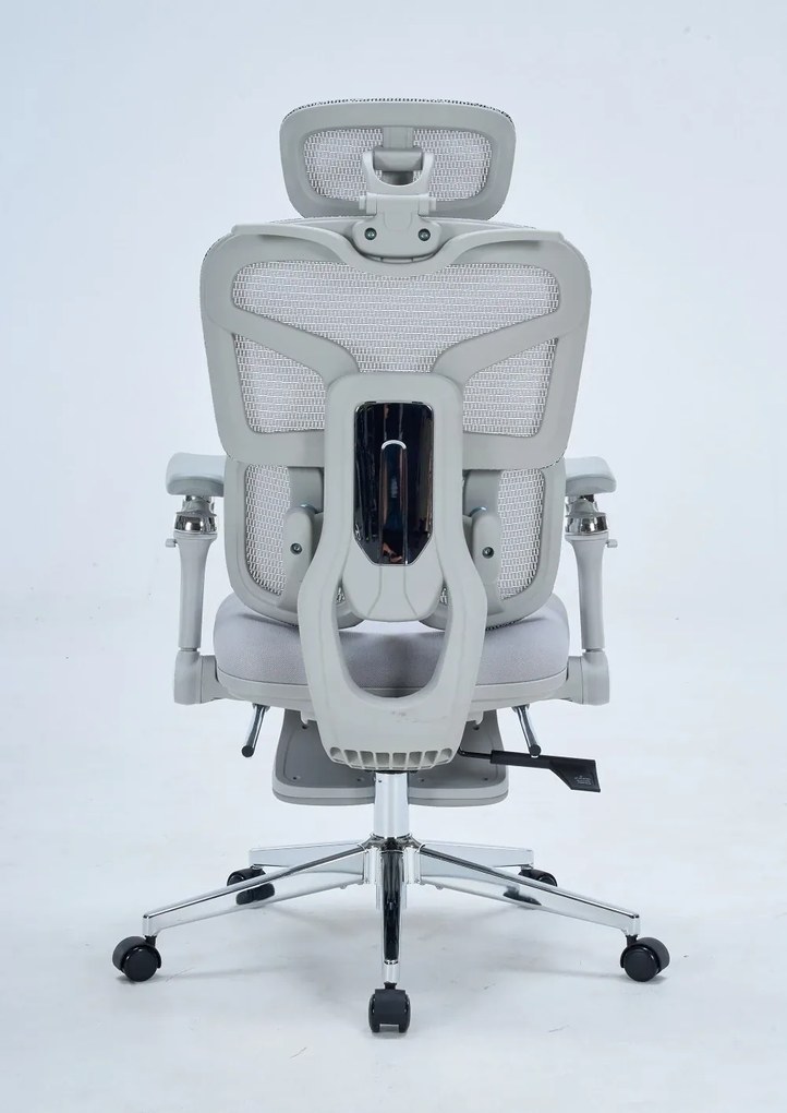 RESIGILAT- DeluxStar T9 FOAM Premium – Scaun ergonomic, Cotiere 6D, Suport Lombar Adaptiv, Spătar Reglabil pe Înaltime în 5 pozitii, Mecanism Înclinare/Blocare, Șezut buretat, Gri