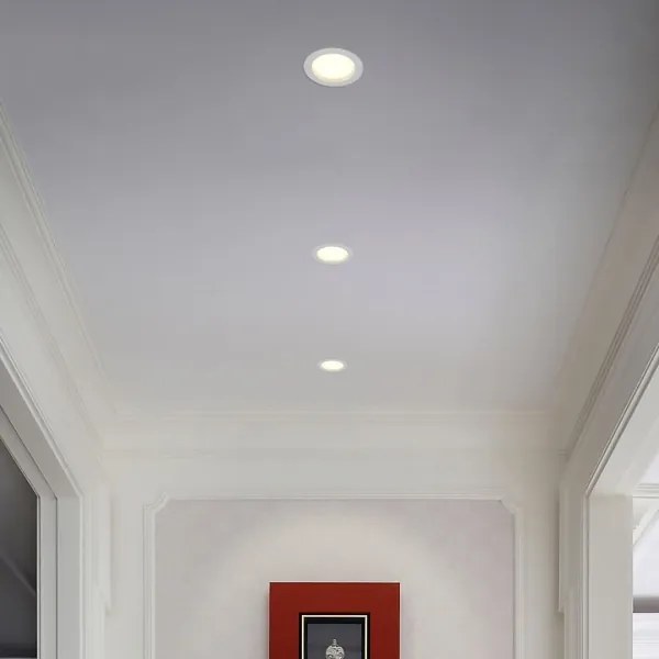 Immax NEO 07294L - Spot LED încastrat DOWN, dimabil, 12 W, 230 V, Wi‑Fi, diametru 12 cm, alb