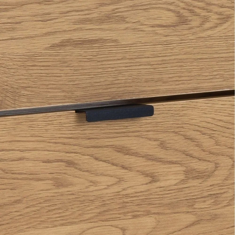 Pantofar în culoare naturală cu deschidere înclinată cu aspect de lemn de stejar Seaford – Actona