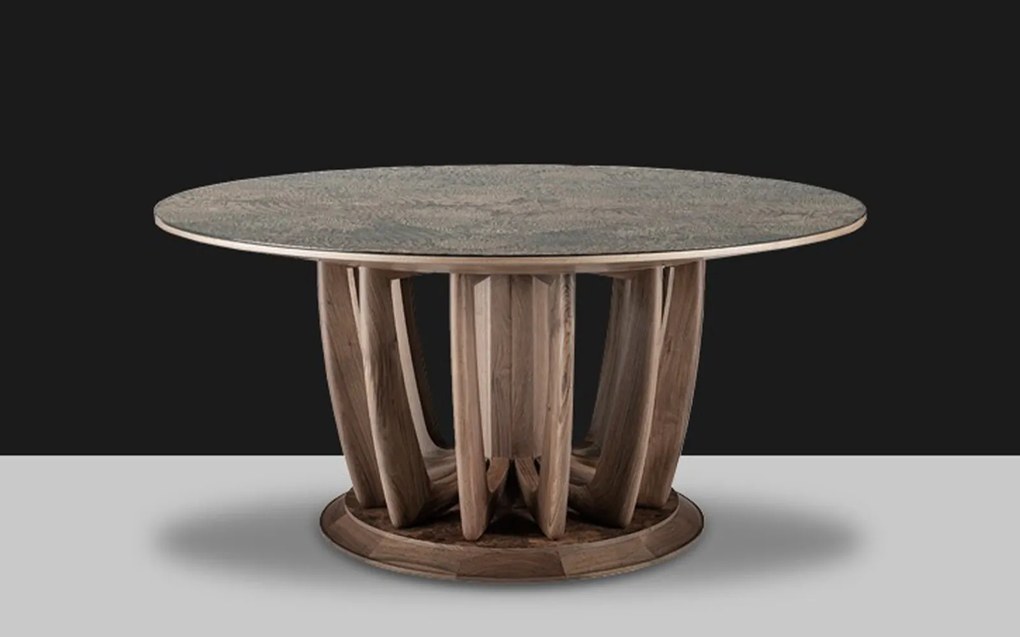 Masă lemn masiv Tropicana Rotunda Ø 176 cm x 75 cm