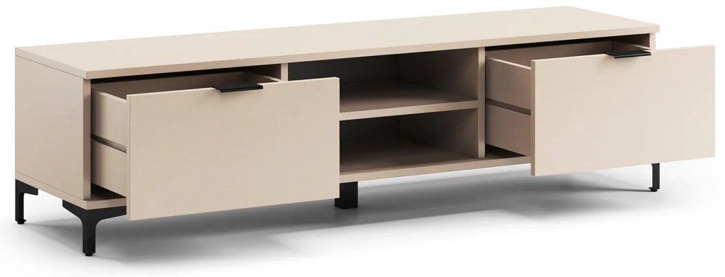 Mazzoni Comodă TV LANA RTV-150 Bej (Șampanie) - SUB TV ÎN CAMERA DE ZI