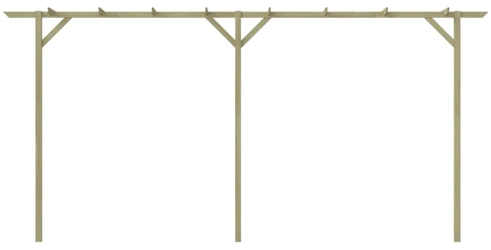 Pergola de gradina, 400 x 40 x 205 cm, lemn 1, 400 x 40 x 205 cm