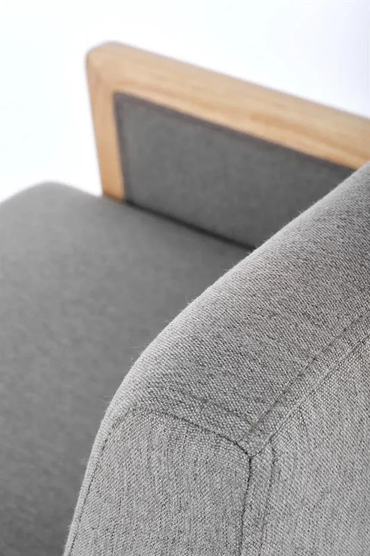Scaun de design Culoare Gri / Lemn Masiv, KANNUS