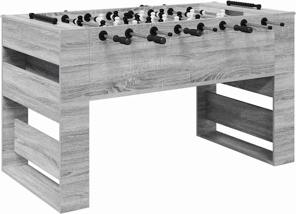 vidaXL Masă de Foosball Sonoma gri 146,5 x 74 x 85 cm Lemn compozit